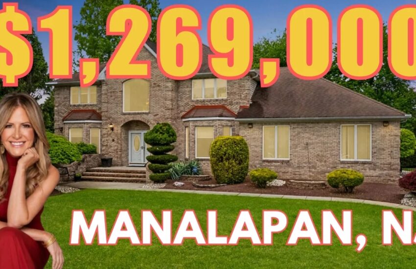 Luxury brick front colonial home in Northern Manalapan NJ